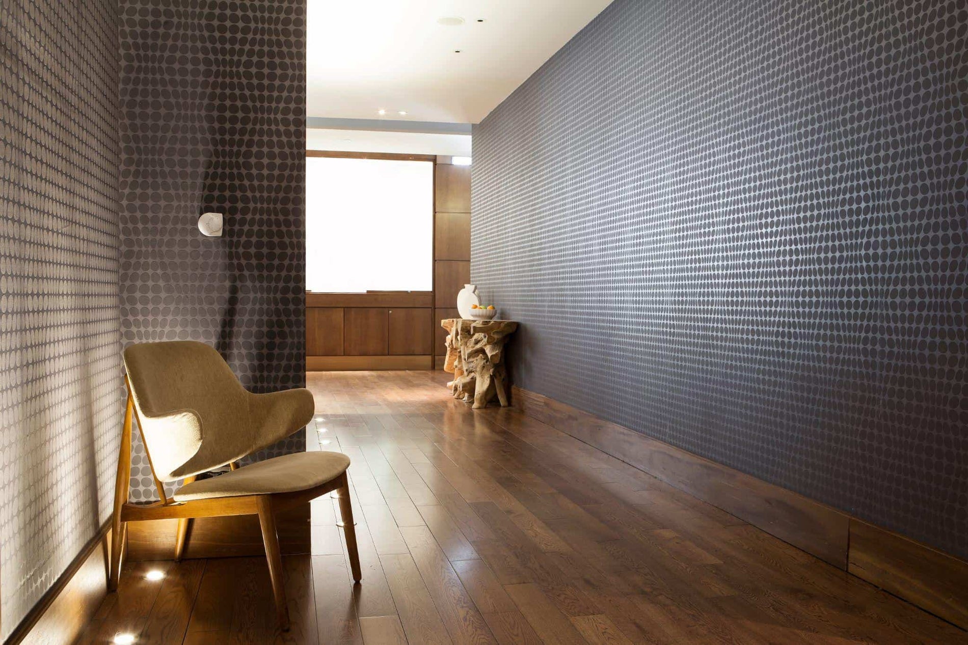 Wallpaper in a hallway