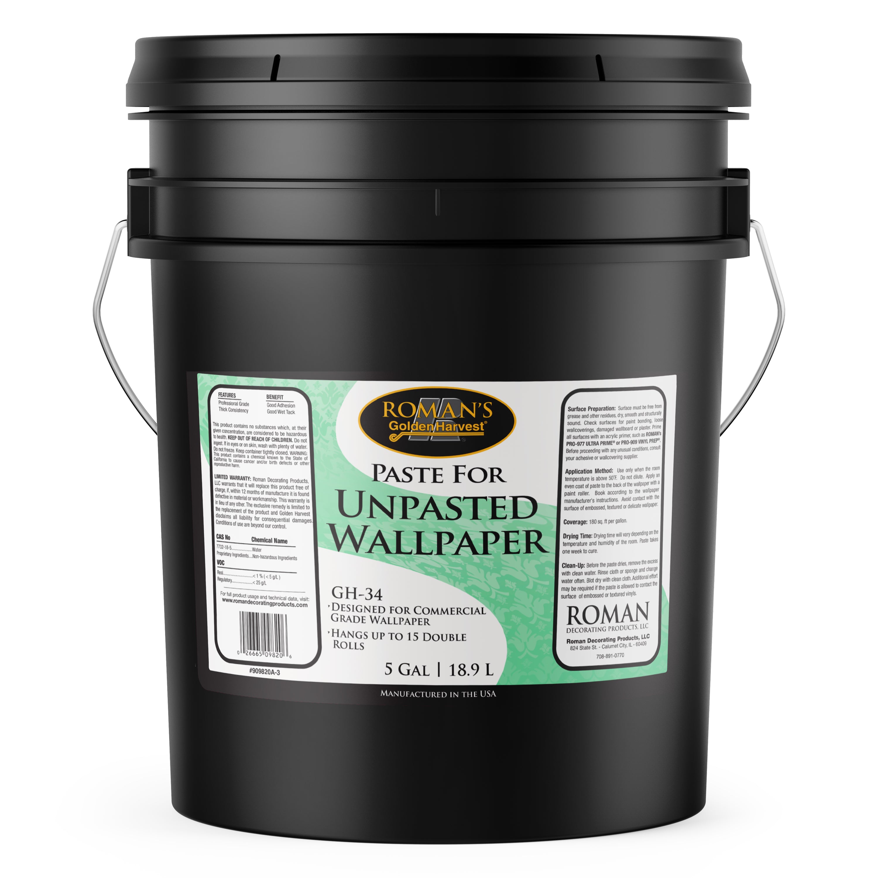 GH-34 Wheat-Based Paste for Unpasted Wallpaper