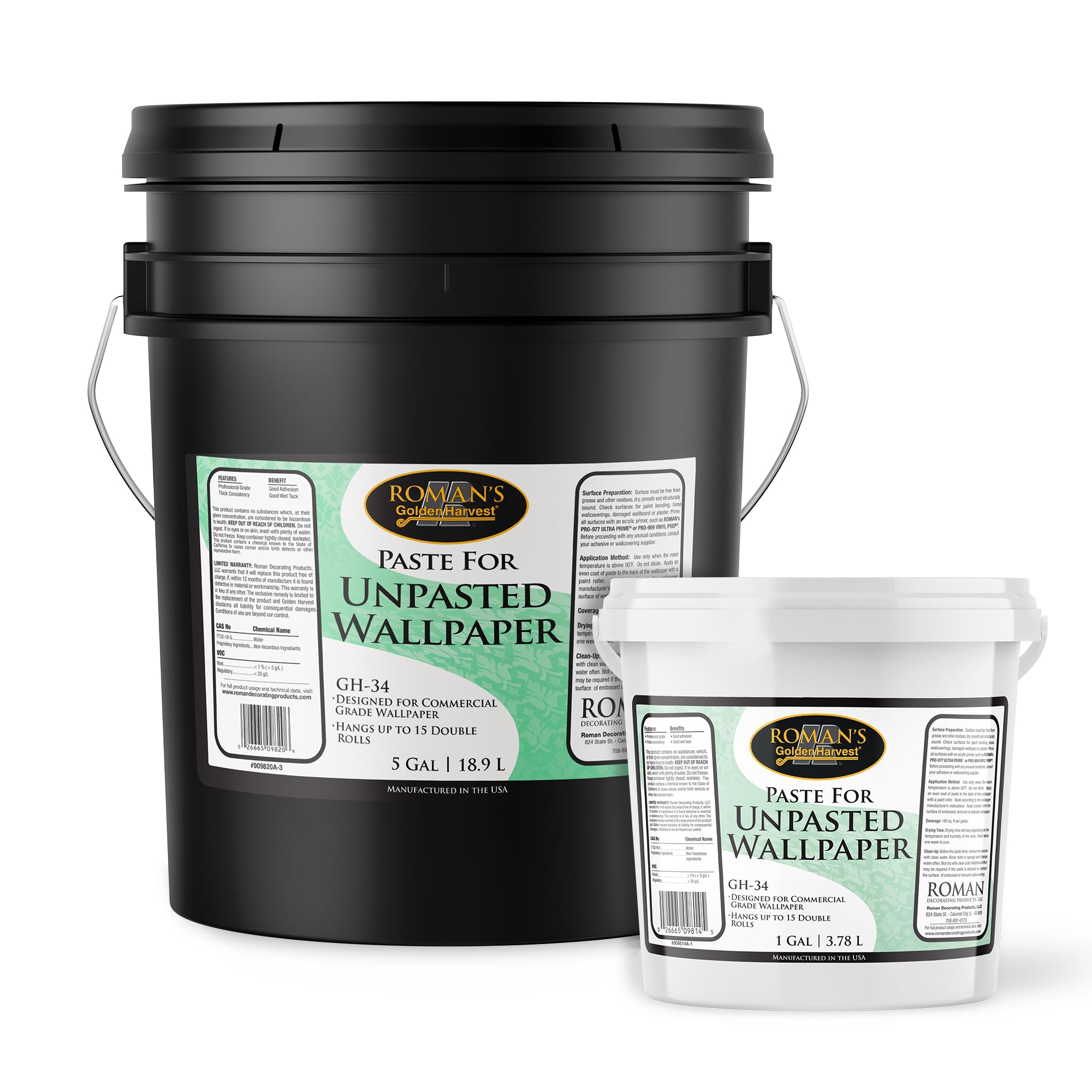 GH-34 Wheat-Based Paste for Unpasted Wallpaper