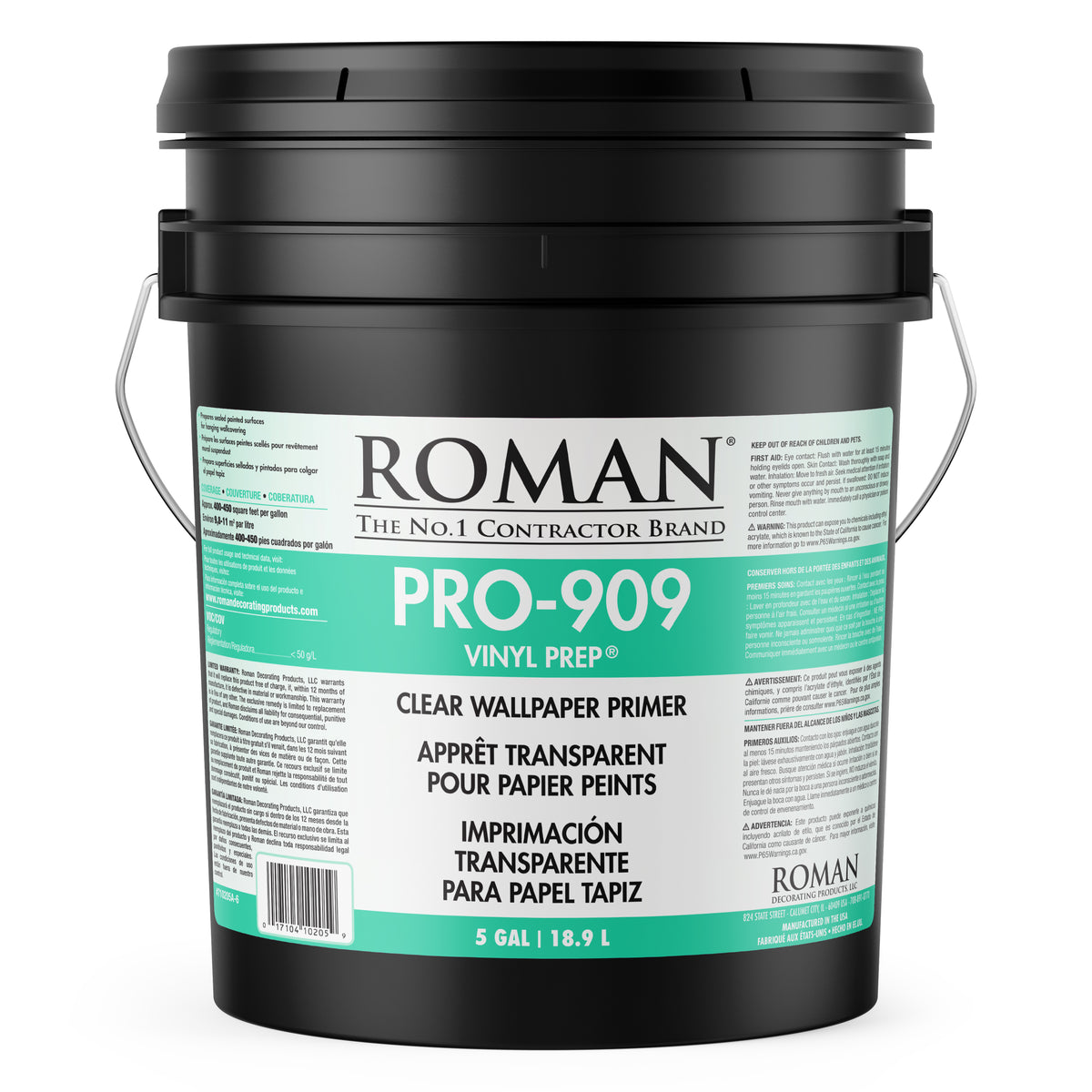 PRO-909 Vinyl Prep® Clear Acrylic Wallcovering Primer - ROMAN Products