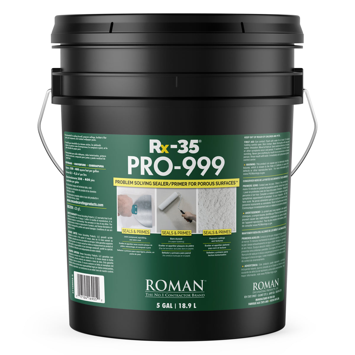 Roman Pro Rx 35 PRO-999 Rx-35® Sealer/Primer for Porous Surfaces - ROMAN Products